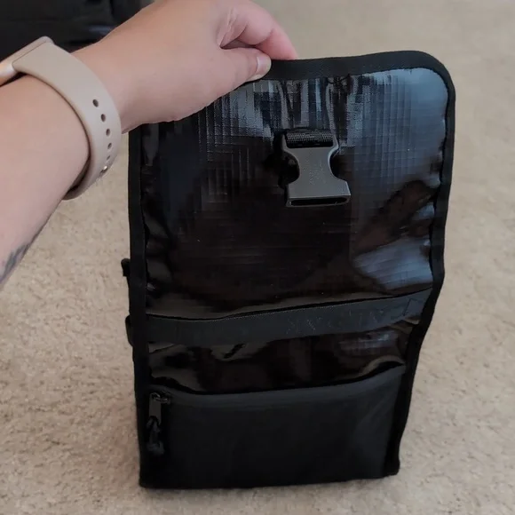 Calpak Terra Hanging Toiletry Bag in Obsidian - Picture 6 of 6